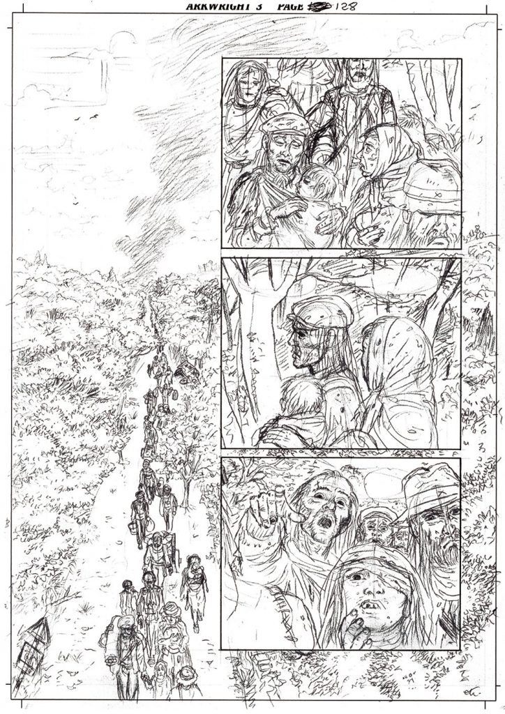 The Legend of Luther Arkwright by Bryan Talbot - Sample Pencils 