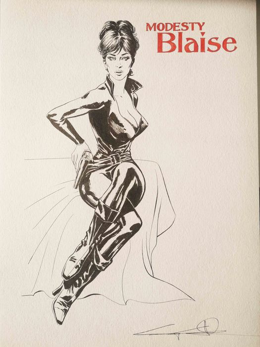 A homage to Modesty Blaise by Giuseppe Candita