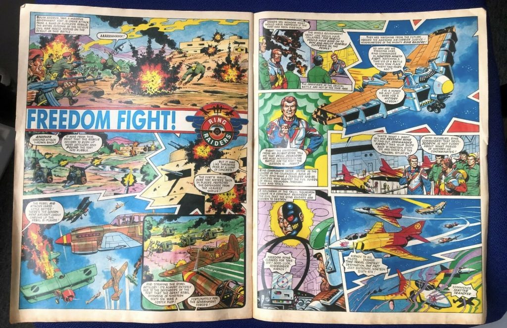 Ring Raiders Issue One - "Freedom Flight", written by Tom Tully, art by Sandy James