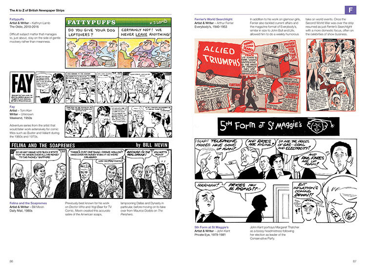 The A to Z of British Newspaper Strips Sample Pages