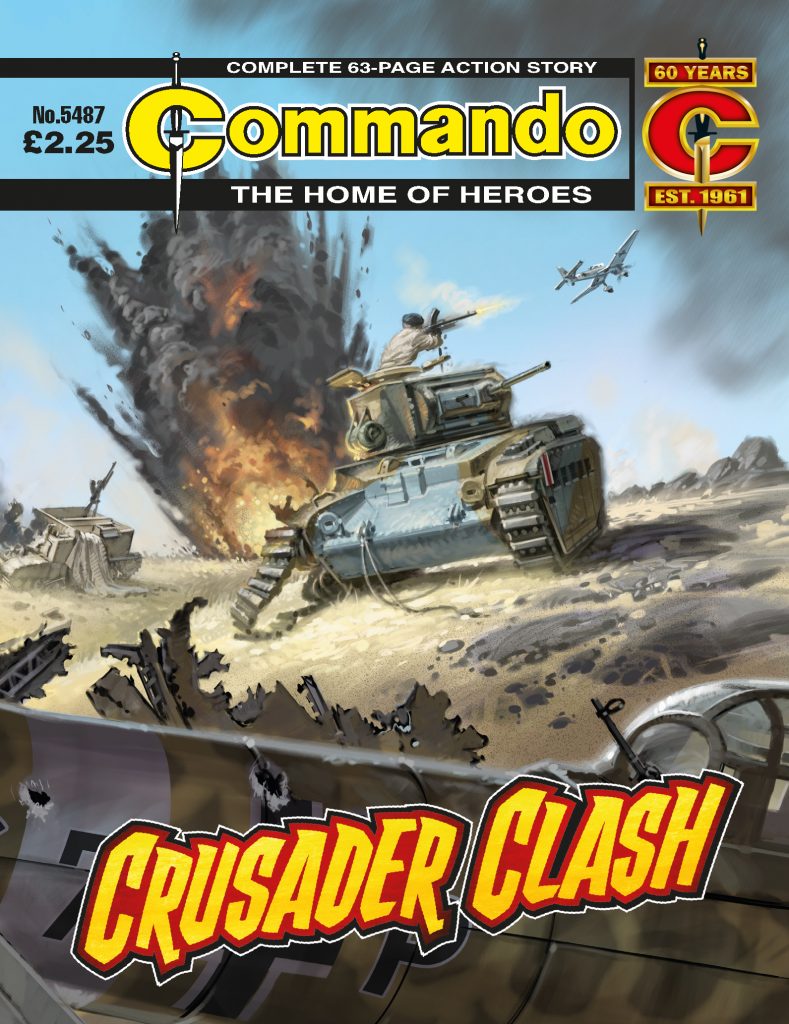 Commando 5487: Home of Heroes - Crusader Clash - cover by Mark Harris