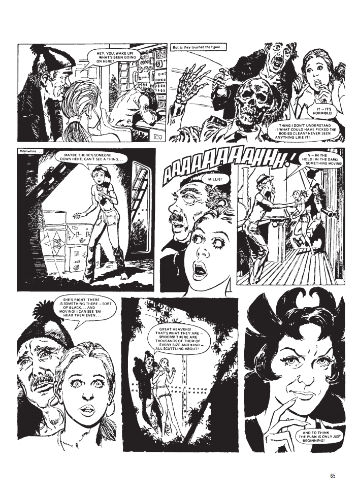 "The Spider Woman", originally published in Tammy & Misty in 1980. Written by Bill Harrington, with art by Jaume Rumeu
