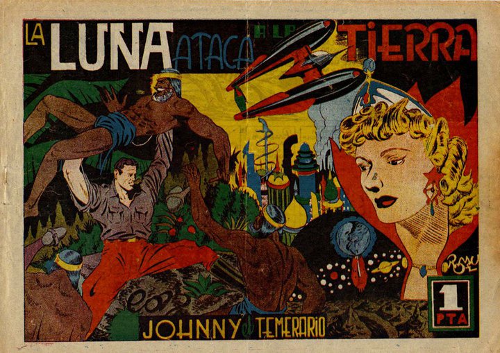 "Johnny, el Temerario" - art by Jaime Rumeu Perera,  for Ibero Americanas (1948)