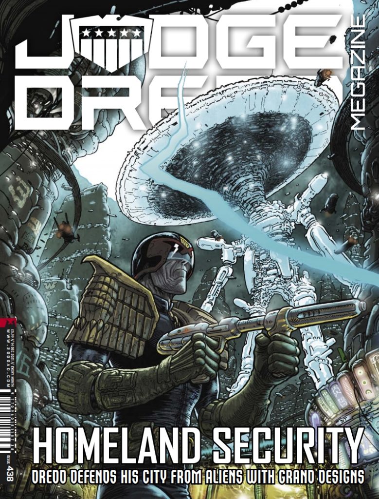 Judge Dredd Megazine 438 - Cover by Dave Taylor