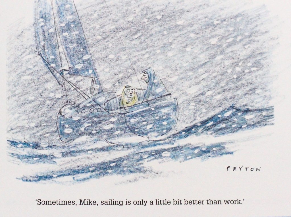 One of Mike Peyton's favourite cartoons from his Winter saiing collection.