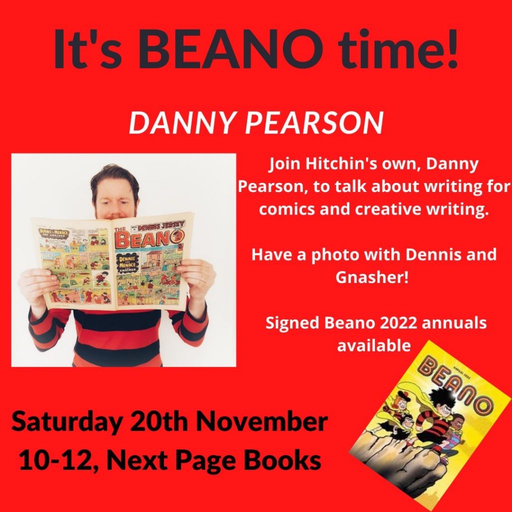 Danny Pearson - Next Page Books in Hitchin, Hertfordshire 2021