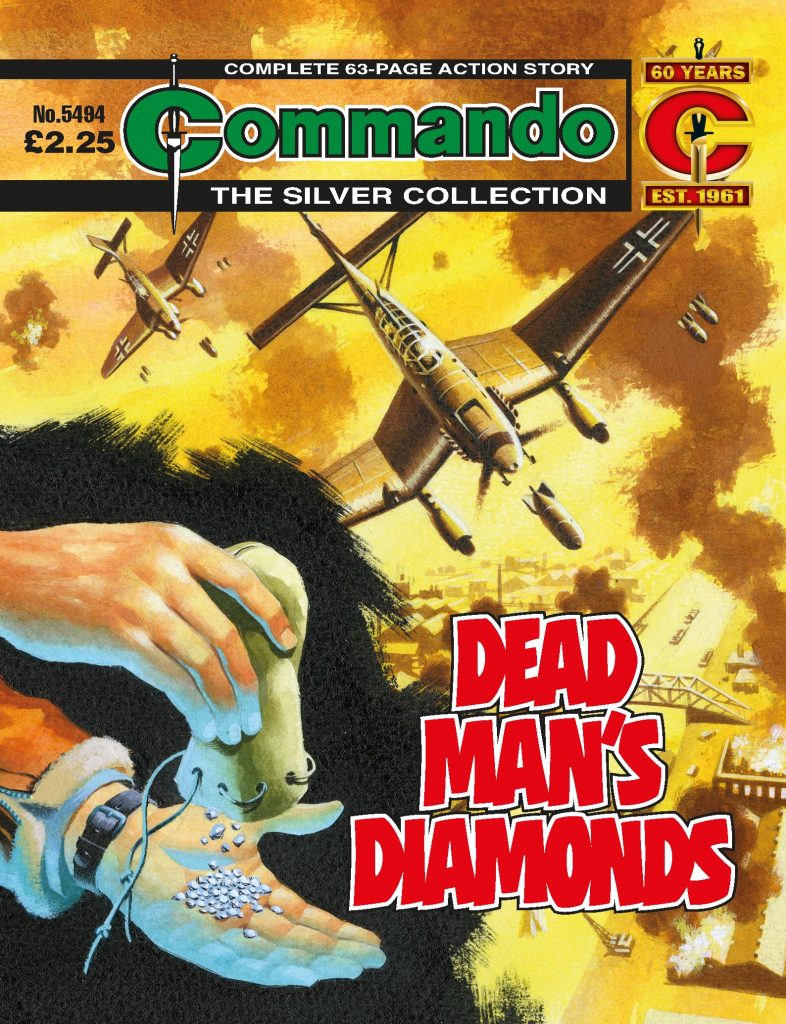 Commando 5494: Silver Collection: Dead Man’s Diamonds - Cover by Ian Kennedy 