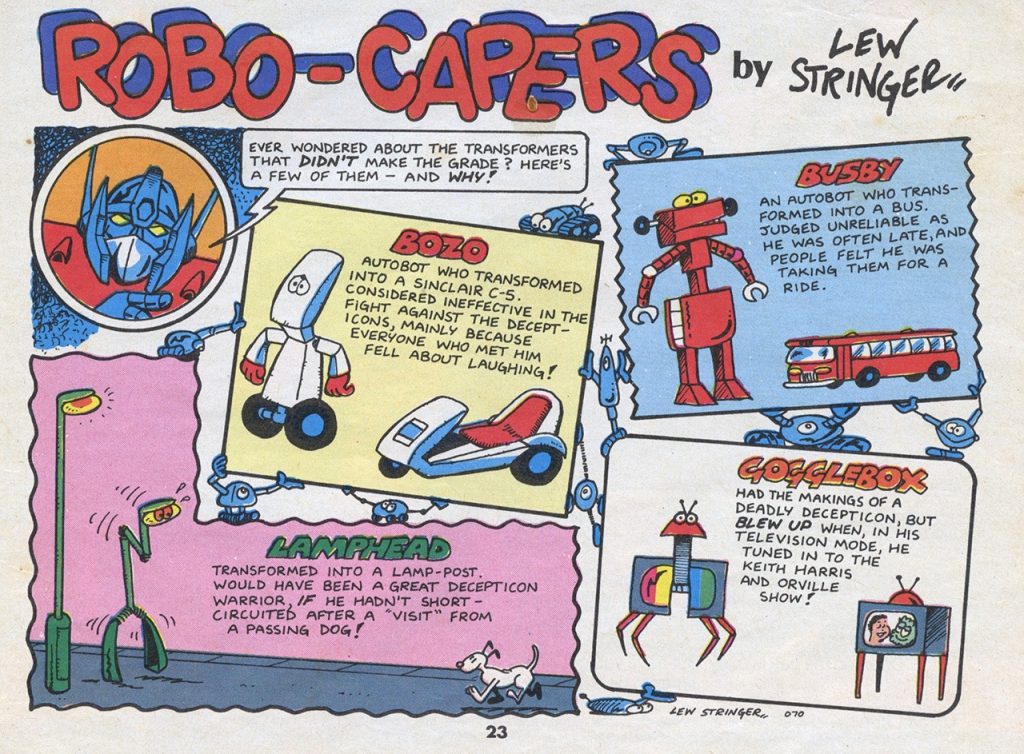 Robo-Capers by Lew Stringer