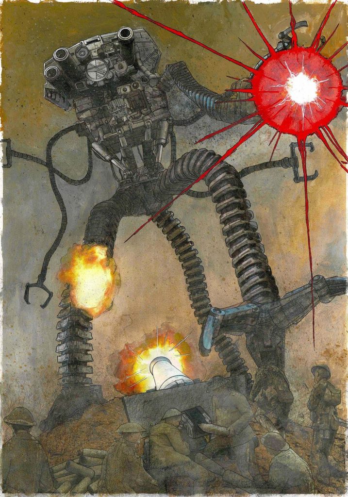 The War of the Worlds adapted by Aaron Moran - sample art