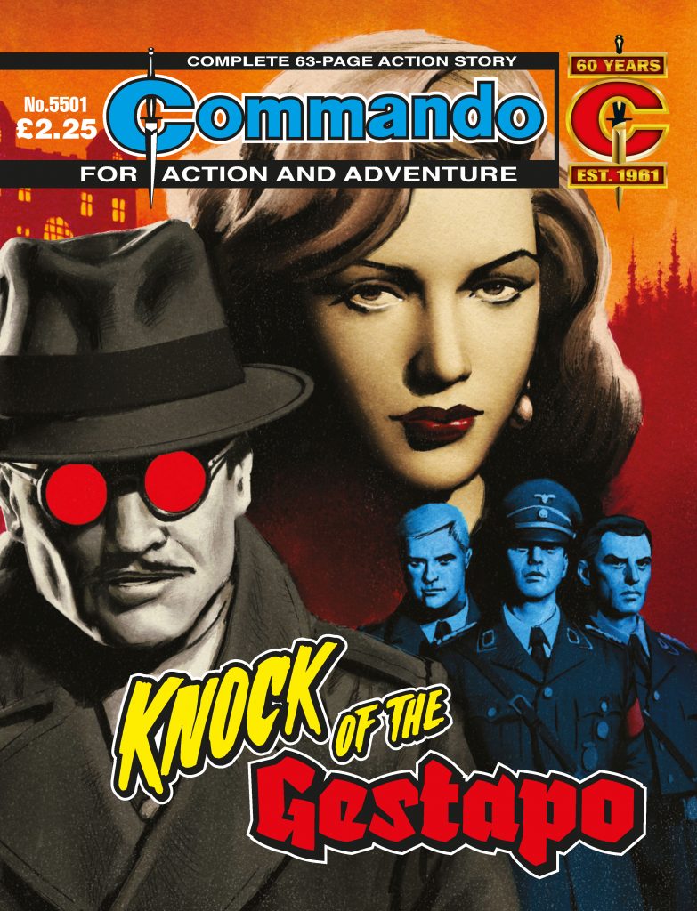 Commando 5501: Action and Adventure - Knock of the Gestapo - cover by Neil Roberts