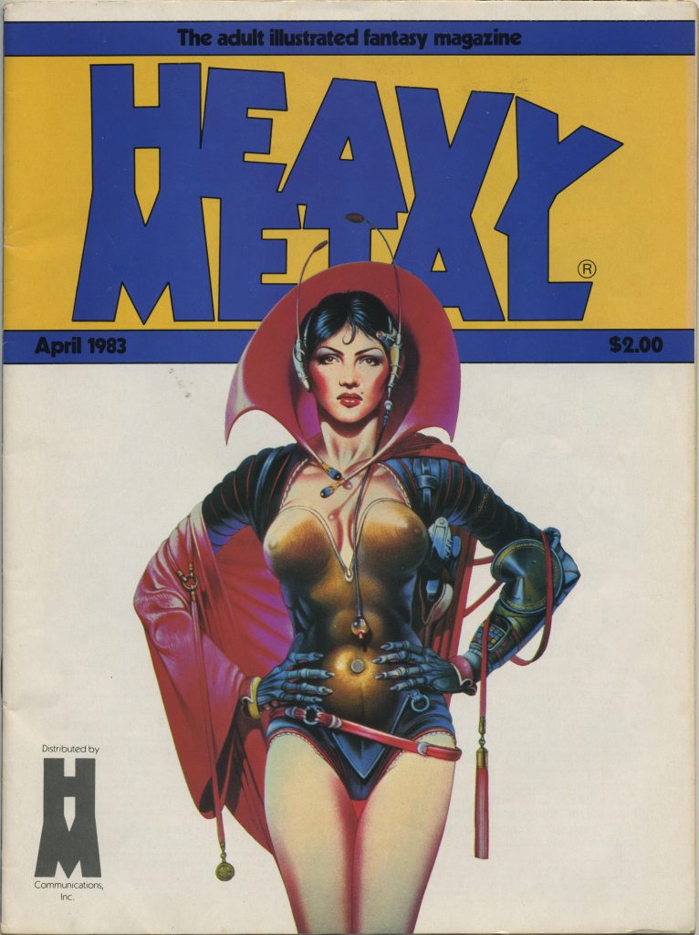 Heavy Metal 1983 - cover by Chris Achilléos 