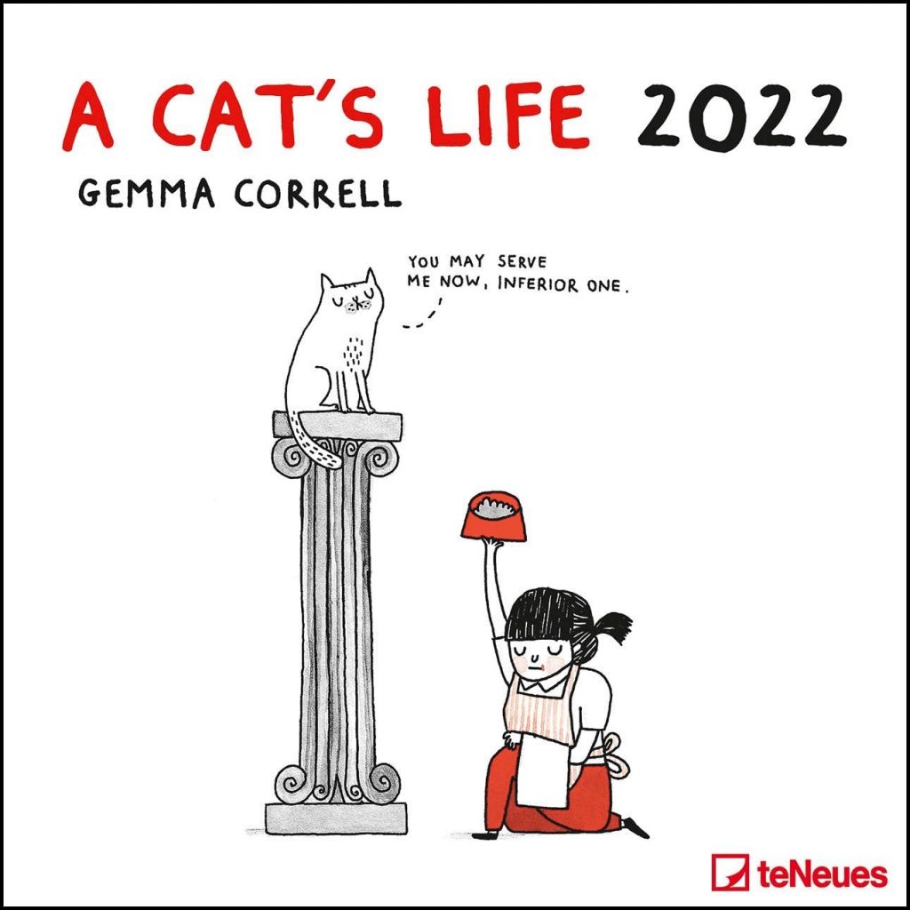 A Cat's Life Calendar by Gemma Correll 2022