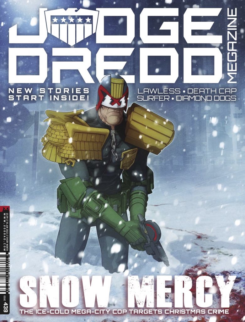 Judge Dredd Megazine 439 - cover by Lee Carter