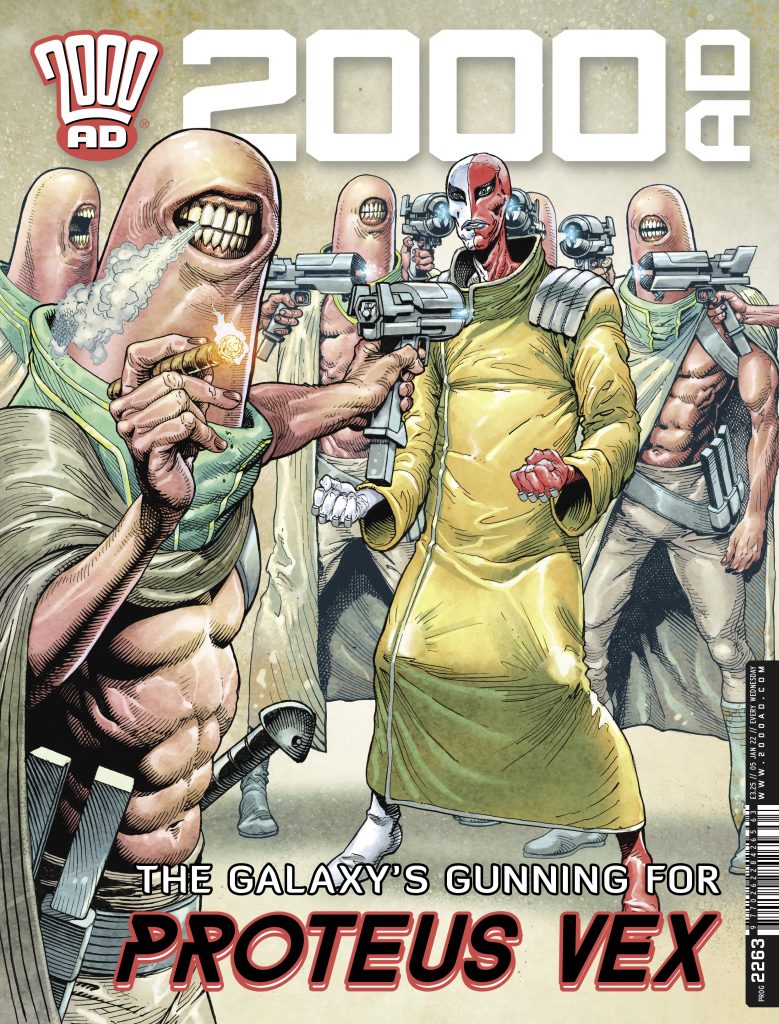 2000AD 2263 - cover by Cliff Robinson and Dylan Teague