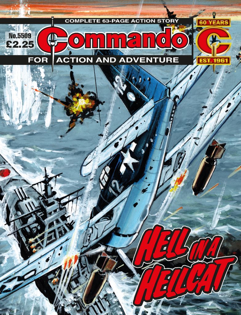 Commando 5509: Action and Adventure: Hell in a Hellcat - cover by Carlos Pino
