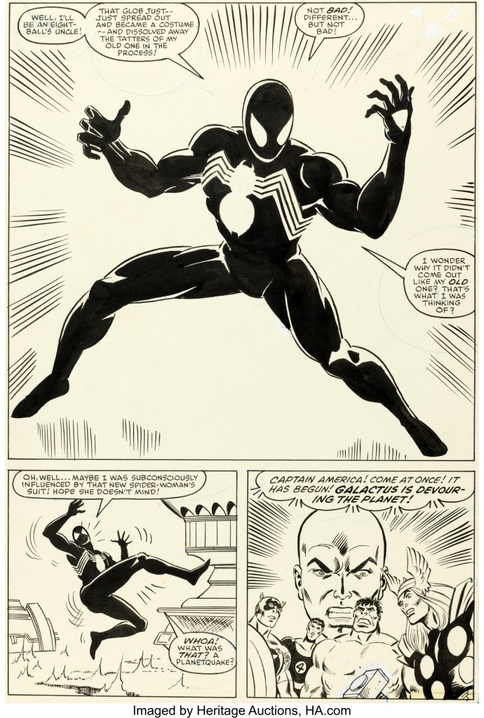 Marvel Super-Heroes Secret Wars #8 Story Page 25 Black Costume/Venom by Mike Zeck and Others