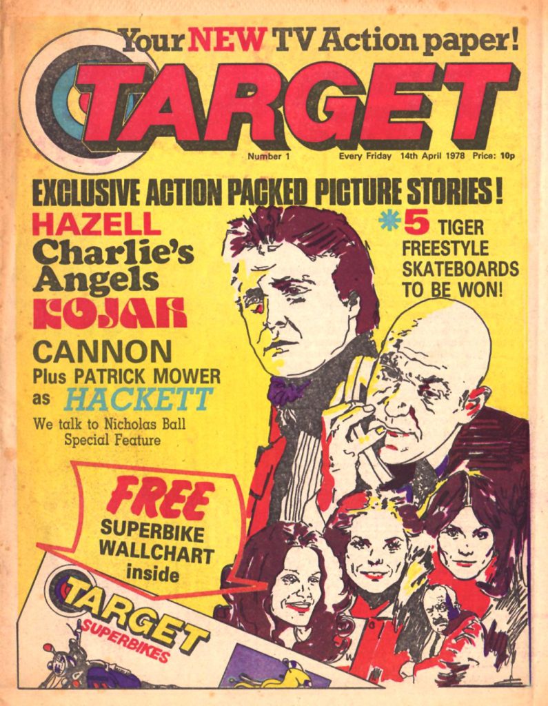 Target Issue 1 cover dated  14th April 1978 featuring Hazell and Kojak