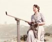 Joy Laurey, from Tiptree, and much-loved TV character Mr Turnip in Scarborough in the 1950s. Photo via Stuart Woodhead