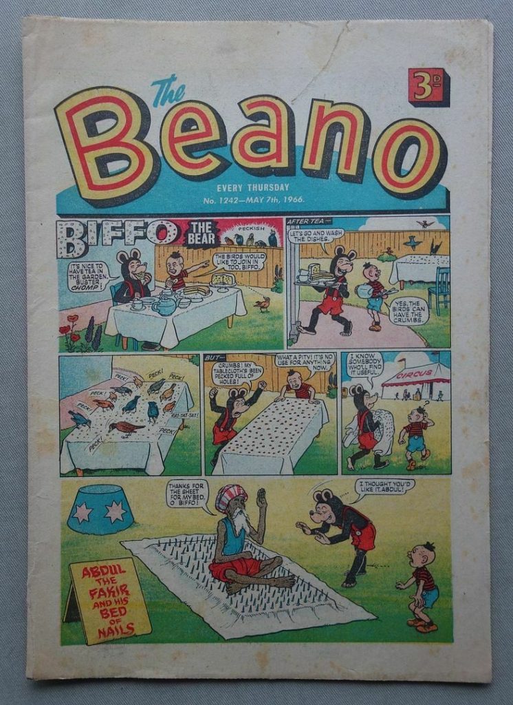 Beano 1242, cover dated 7th May 1966 - "Eric Clapton Issue"