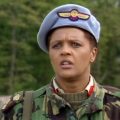 Angela Bruce as Brigadier Winifred Bambera in Doctor Who - Battlefield | Image: BBC