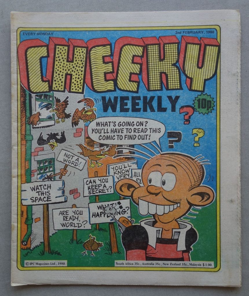 Cheeky, cover dated 2nd February 1980 - the last issue before its merger with Whoopee