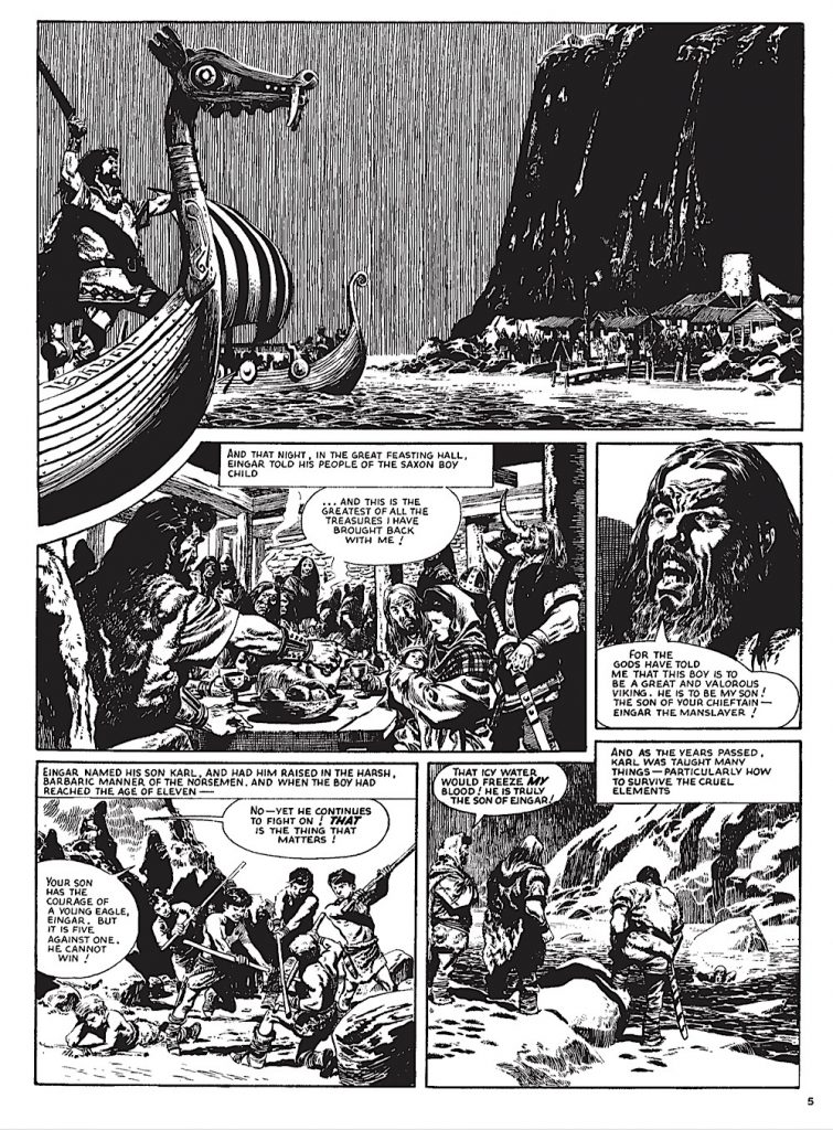 Karl the Viking - Book One: The Sword of Eingar: 1 - Sample Art by Don Lawrence