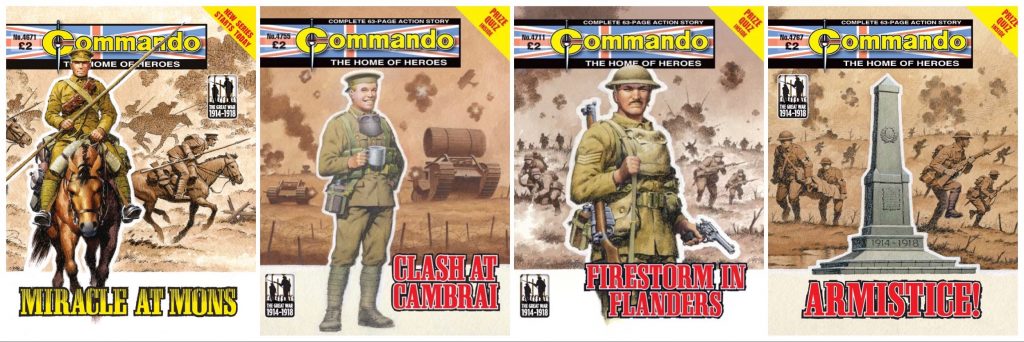 World War One Commando covers by Ian Kennedy, among the personal favourites of commissioning editor Calum Laird