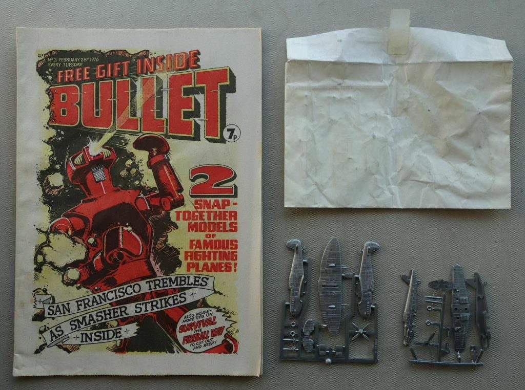 Bullet No. 3, cover dated 28th February 1976, with Free Gift - Snap Together Planes
