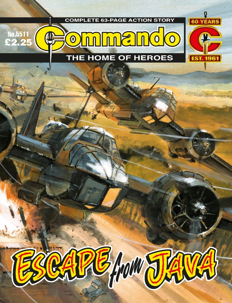 Commando 5511: Home of Heroes: Escape from Java - cover by Keith Burns