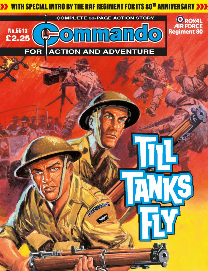 Commando 5513: Action and Adventure: Till Tanks Fly - cover by Manuel Benet