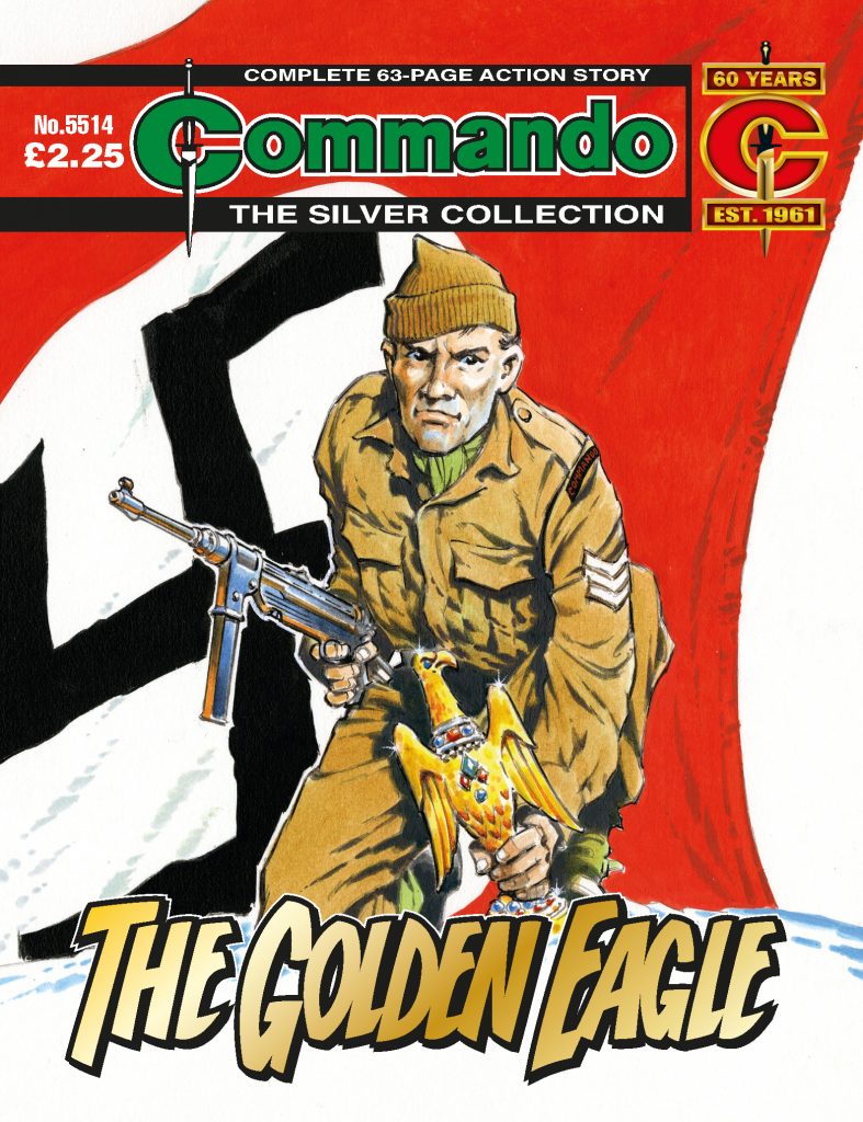 Commando 5514: Silver Collection: The Golden Eagle - cover by Jeff Bevan