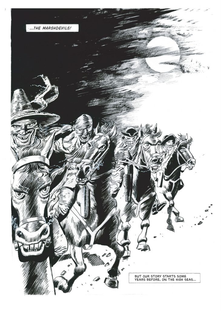 Strawjack - The Terror of Romney Marsh - sample art by Keith Page