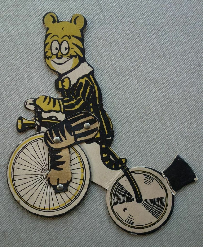 Tiger Tim's Weekly free gift "Bicycle Toy" from the issue cover dated 20th November 1926 - some damage, no comic included