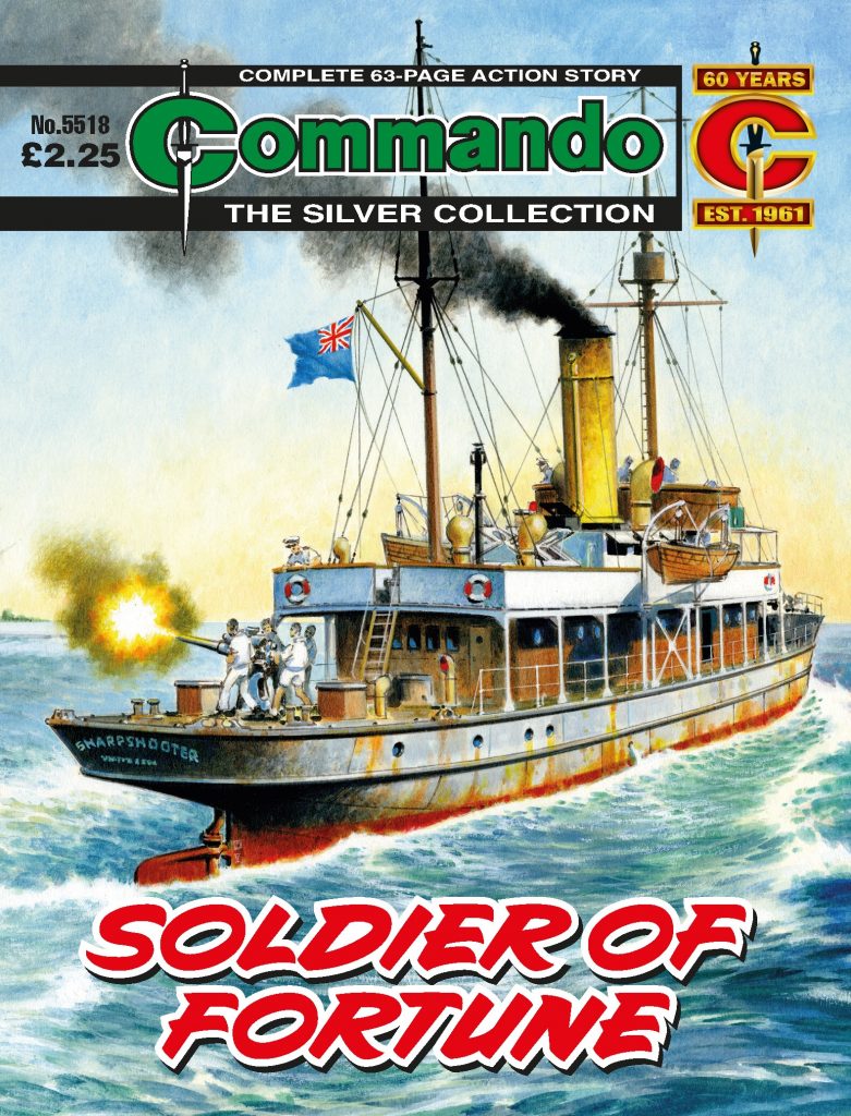 Commando 5518: Silver Collection - Soldier of Fortune - cover by Jeff Bevan