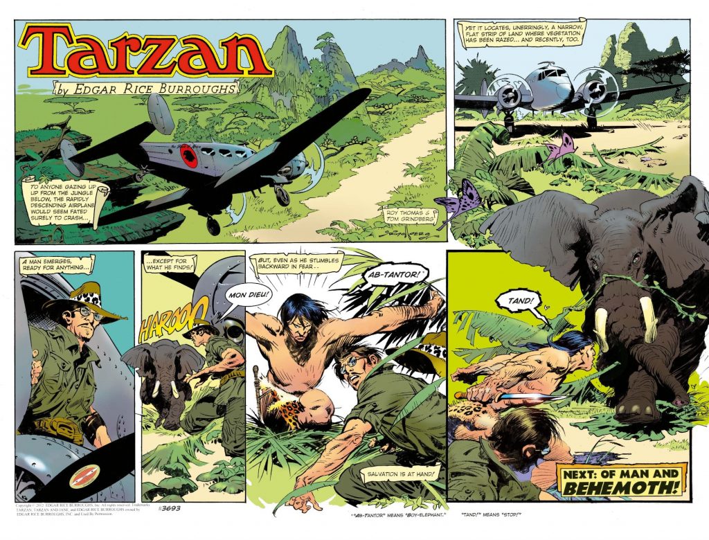 Tarzan: The New Adventures - Sample Strip - art by Tom Grindberg