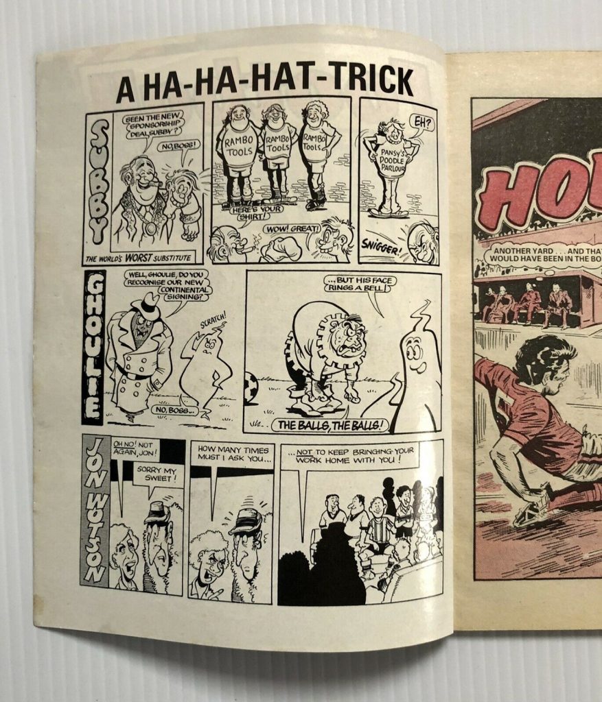 Football Picture Story Monthly No. 18 - a Ha-Ha Hat Trick Page
