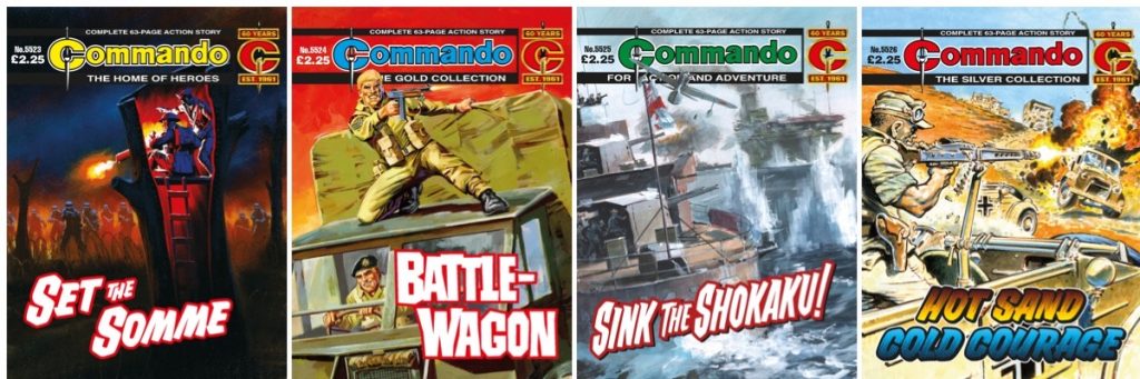 Commando comics Issues 5523 - 5526