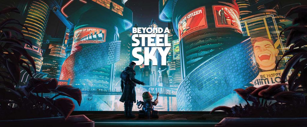 Beyond the Steel Sky Game - design by Dave Gibbons