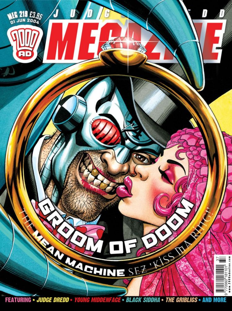 Judge Dredd Megazine 219 - Cover by Garry Leach