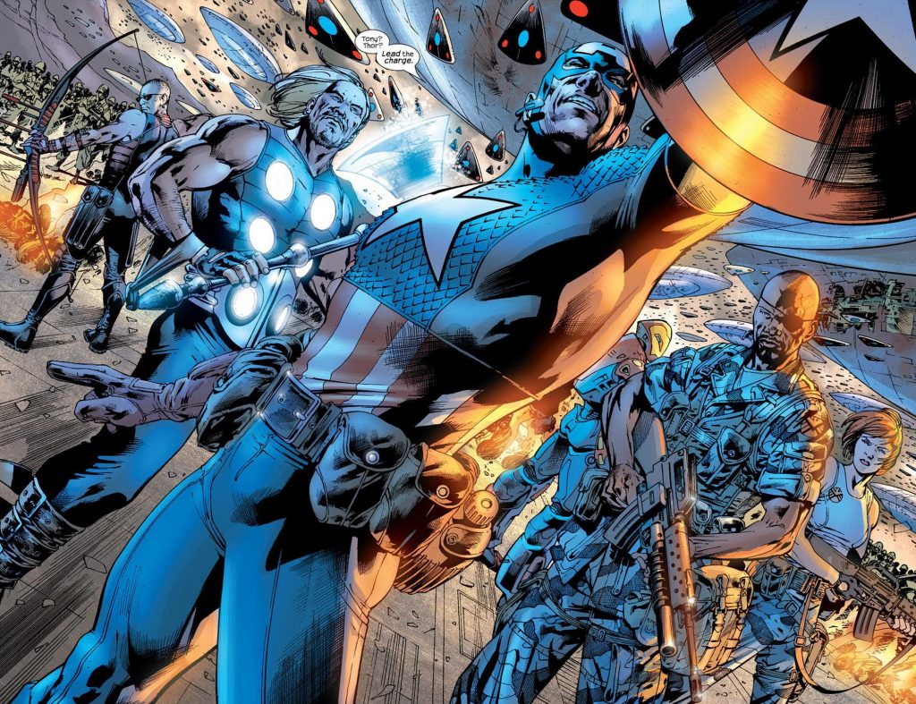 Art from Marvel's Ultimates #11 by Bryan Hitch