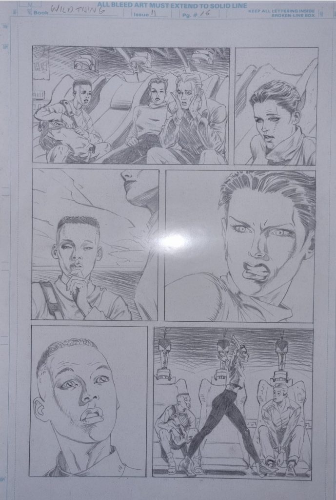 Pencils for Wild Thing #11, Page 16, with thanks to Adrian Clarke