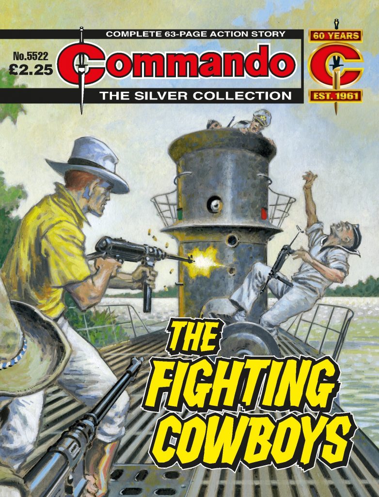 Commando 5522: Silver Collection - The Fighting Cowboys - cover by Jeff Bevan