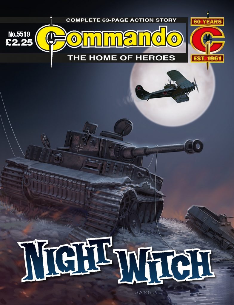 Commando 5519: Home of Heroes - Night Witch - cover by Mark Harris