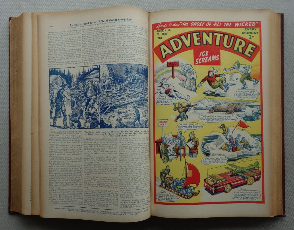 Wartime issues of DC Thomson's Adventure storypaper, Issues 1001 - 1044, published in 1941