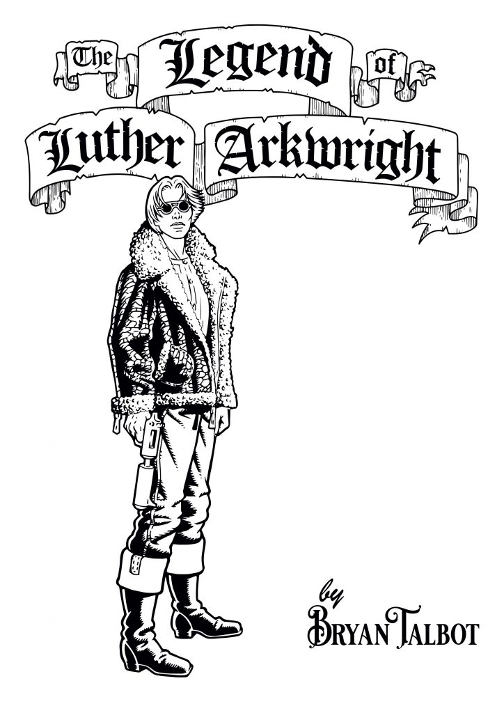 The Legend of Luther Arkwright by Bryan Talbot - line art