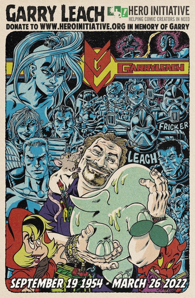 Garry Leach -  Hero Initiative Poster by Rufus Dayglo
