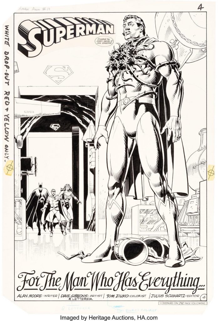 Dave Gibbons Superman Annual #11 Splash Page 4 Original Art (DC, 1985)