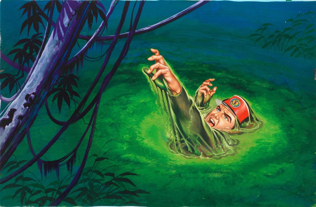 “Captain Scarlet and The Mysterons: Artwork board No. 1 For The End Title Sequence”, by Ron Embleton