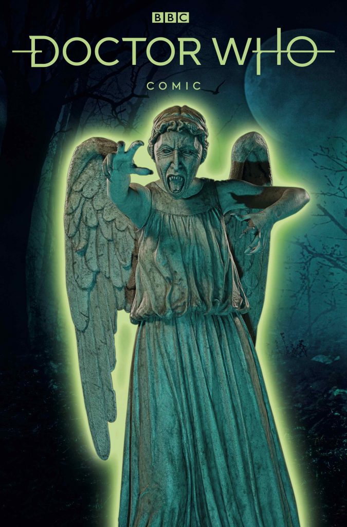 Doctor Who Origins Cover B: Weeping Angel Glow-In-The-Dark Cover ($6.99)