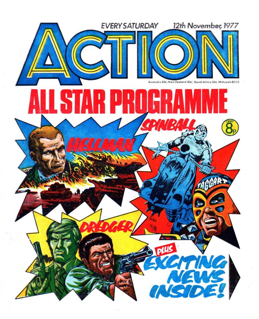 The final issue of the much diluted Action, cover dated 12th November 1977